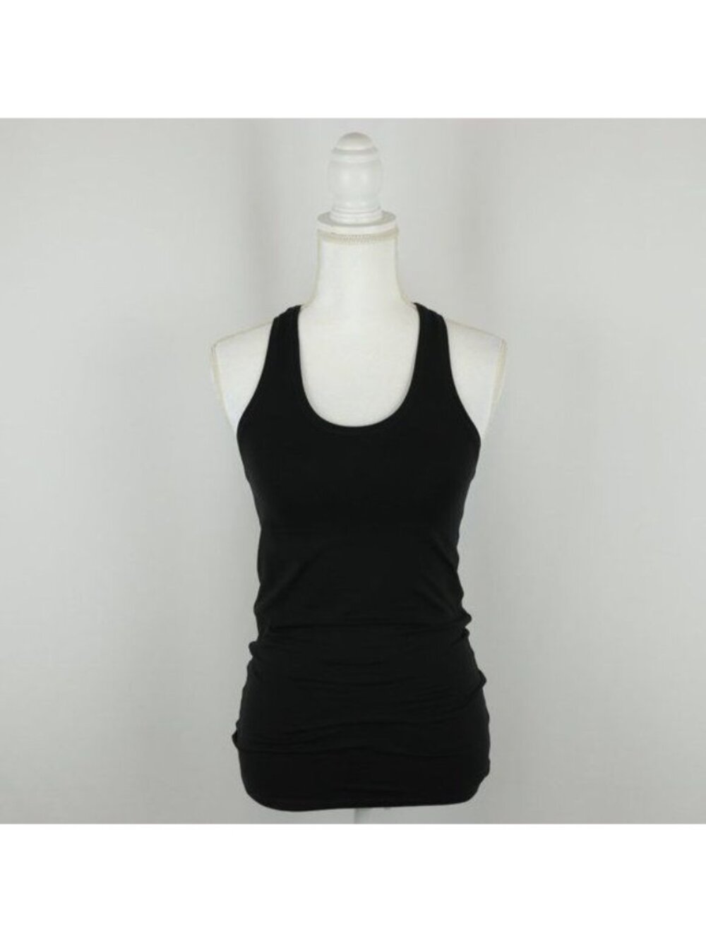 Athleta Women's Extra Small Black Tight Fit Racerback Activewear Tank Top